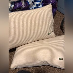 Lacoste light purple Striped Pillows